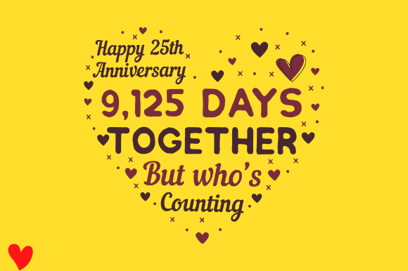 25TH WEDDING ANNIVERSARY GRAPHICS