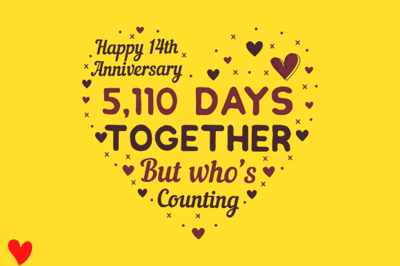 CELEBRATE 14TH WEDDING ANNIVERSARY Graphics
