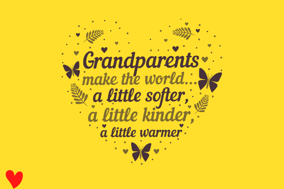 Heart Grandparent Print Templates PNG AI