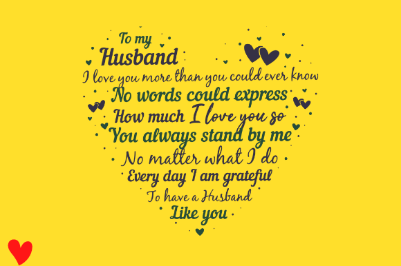 HUSBAND ANNIVERSARY GIFT FROM WIFE HEART Graphics