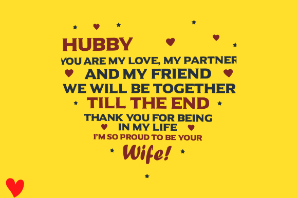 HUSBAND HUBBY GIFT NOVELTY HEART LOVE Graphics