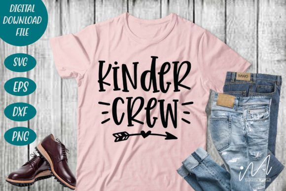 Kinder Crew Svg for Graphics and Crafts