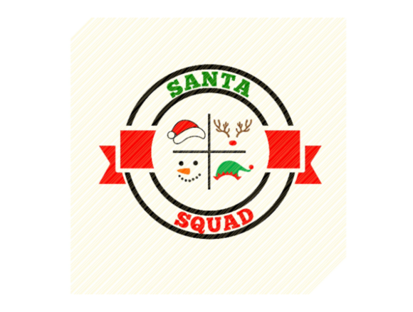 Santa Squad Christmas Graphic: Crafts and Graphics