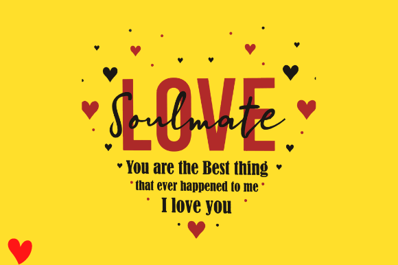 SOULMATE HUSBAND WIFE HEART ANNIVERSARY Graphics