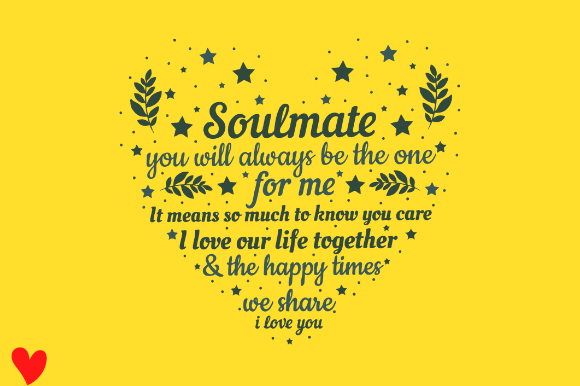 SOULMATE VALENTINES DAY ANNIVERSARY XMAS Graphics for Crafts